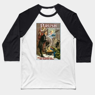 Vintage Magic Poster Art, Brush, King of Wizards Baseball T-Shirt